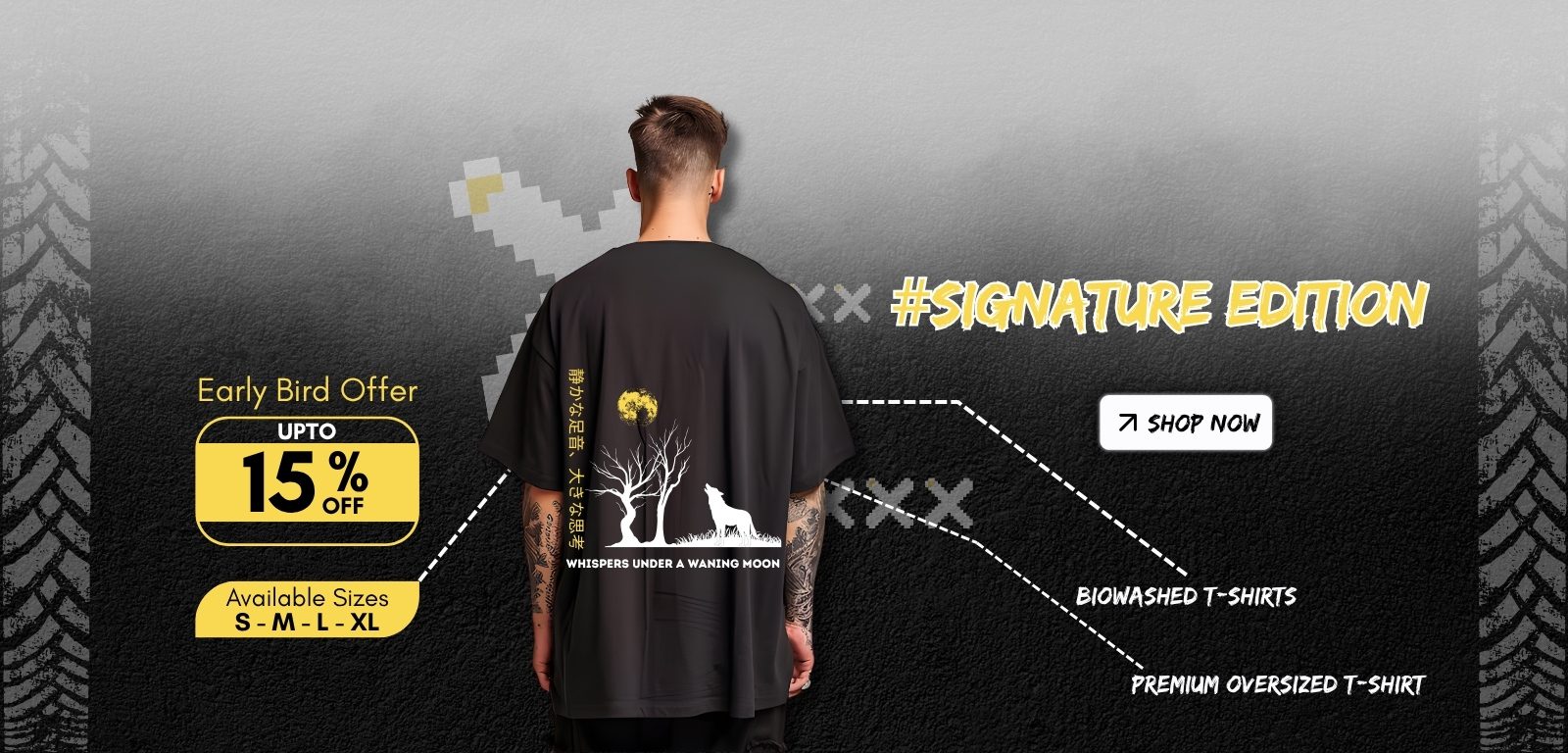 Dstagx Moon Watcher Premium Oversized T-Shirts Desktop Image