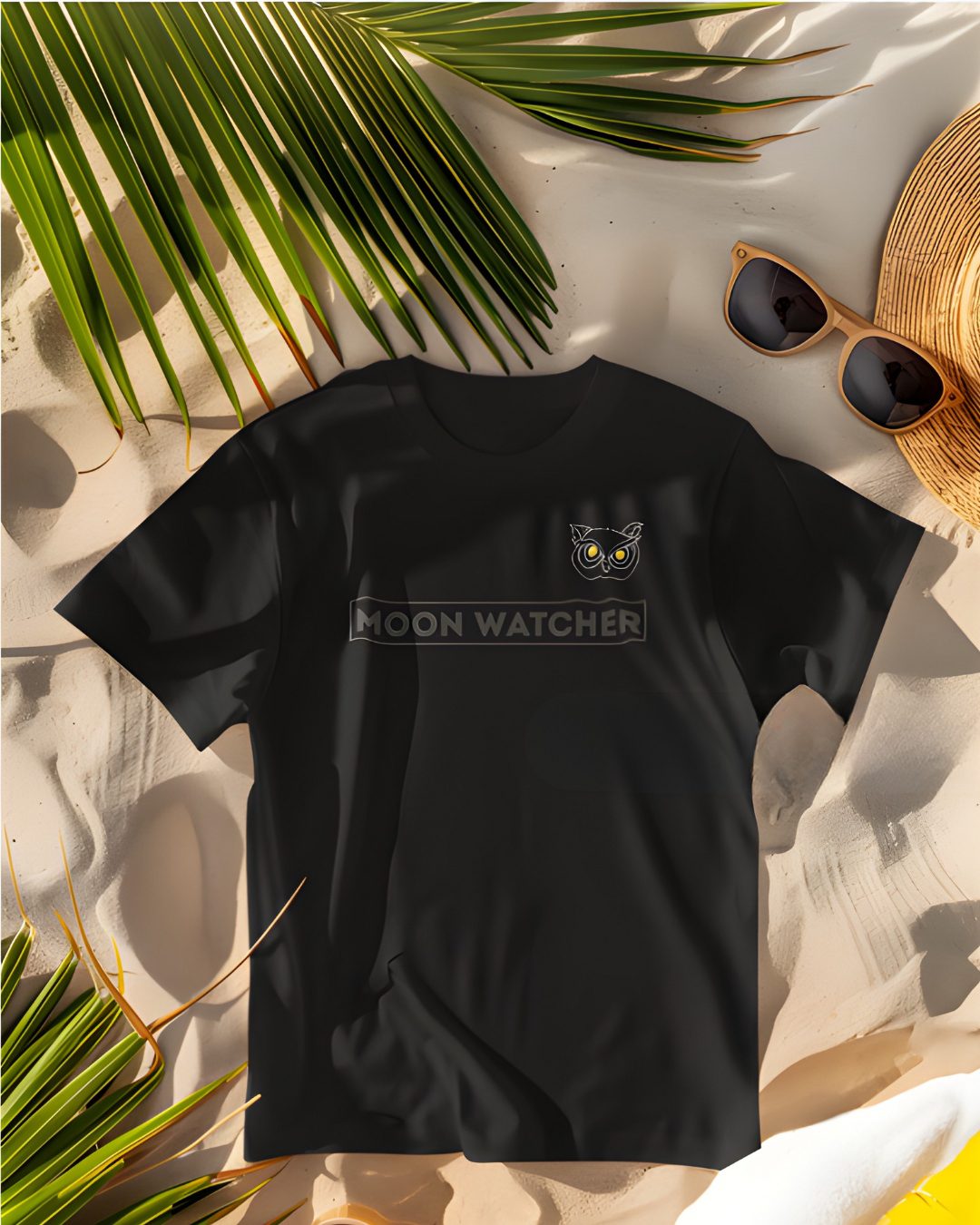 Oversized T Shirt Moon Watcher Front Image