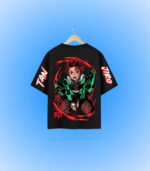 Tanjiro Oversized T-Shirt Backside Image