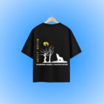 Moon Watcher Oversized T-Shirt Backside Image