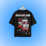 Portugal Ronaldo Oversized T-Shirt Backside Image