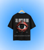 All Eyes On Me Oversized T-Shirt Backside Design