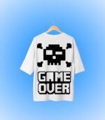 Game Over Oversized T-Shirt Backside Design