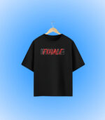 Inhale Exhale Oversized T-Shirt Frontside Design