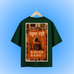Khush Raho Oversized T-Shirt Backside Design