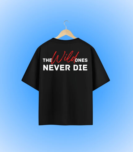 Never Die Oversized T-Shirt Backside Design