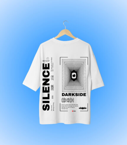 Silence Oversized T-Shirt Backside Design
