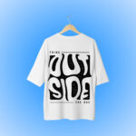 Think Outside The Box Oversized T-Shirt Backside Design