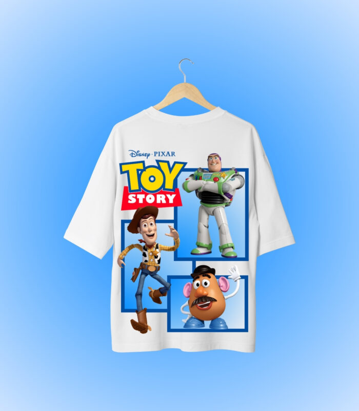 Disney Toy Story Oversized T-Shirt Backside Image
