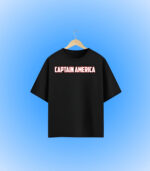 Marvel Captain America Oversized T-Shirt Frontside Design