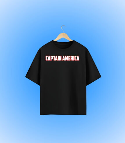Marvel Captain America Oversized T-Shirt Frontside Design
